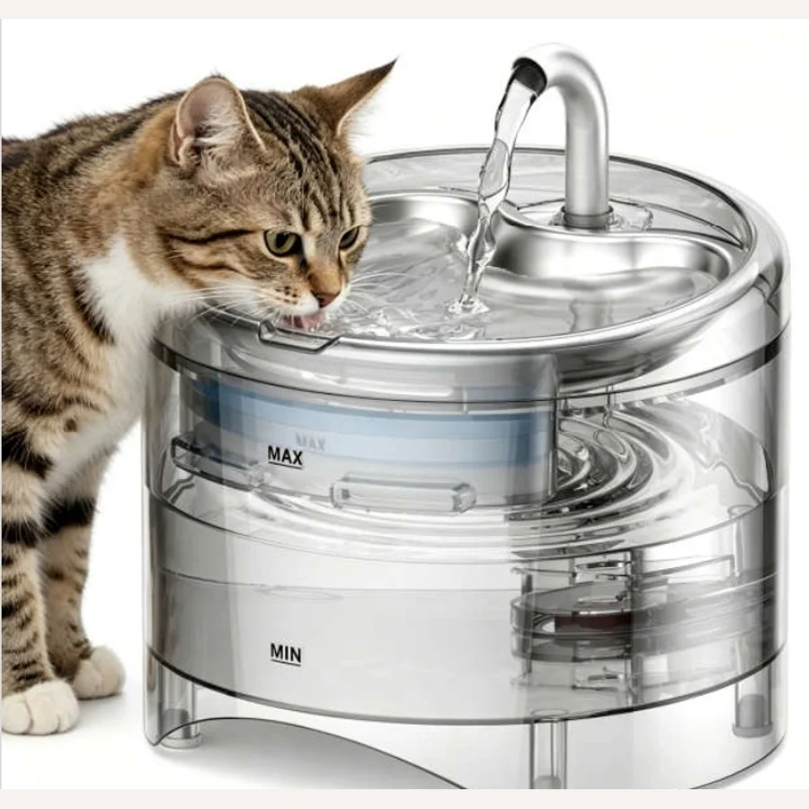 WF460 2L Clear Pet Water Fountain